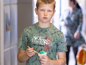 kid enjoying treat