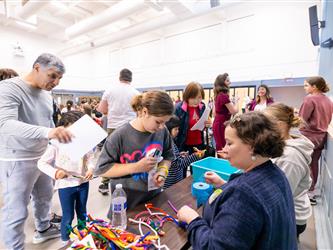 student engaging in activity