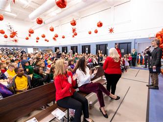 audience enjoying performance on stage