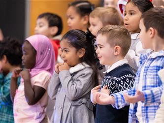 students excited for event