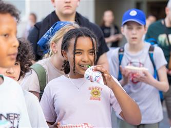 staff serving snacks and food