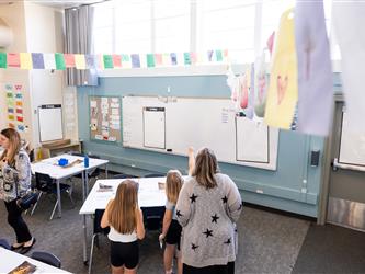 student engaged in activity