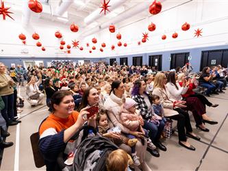 audience enjoying performance on stage