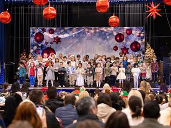 audience enjoying performance on stage