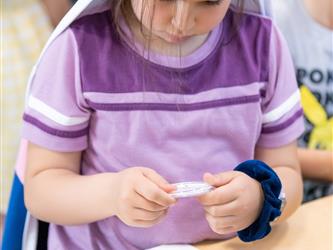 children making crafts
