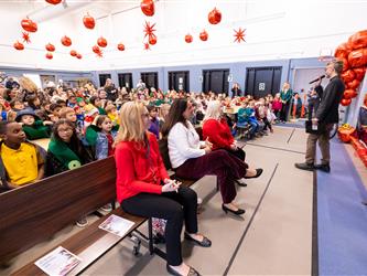 audience enjoying performance on stage