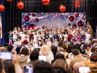 audience enjoying performance on stage